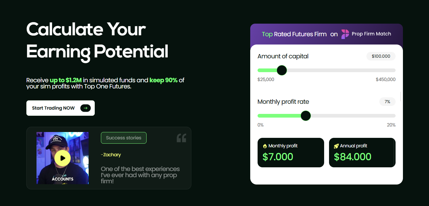 Positive Top One Futures user review 3